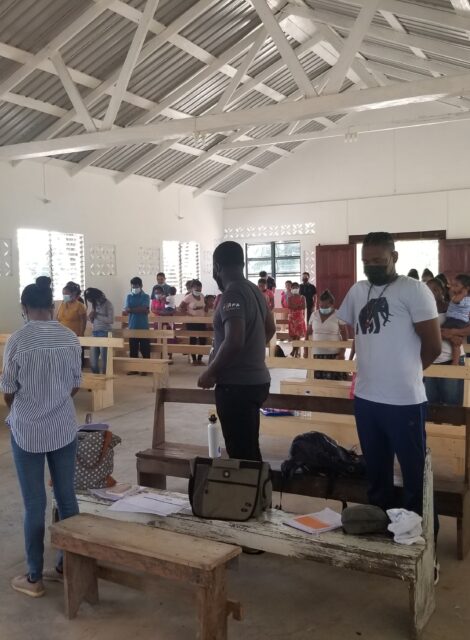 GRPA Volunteers Community Discourse Warapoka Region 1 August 2021